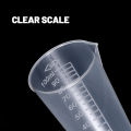 1/5pcs 50/100ML Transparent Graduated Measuring Cup Plastic Triangular Measuring Cup Paint Mixing Cup Kitchen Tool.