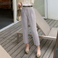 ZANZEA Korean Style Women Plain Casual Trousers Office Lady Commute Long Suit Pants Slacks. 