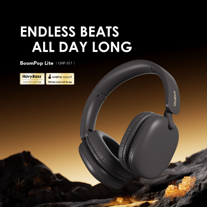 Oraimo%20BoomPop%20Lite%20Wireless%20Bluetooth%20Headphone%20(%20OHP-317%20)-%20Speed%20Black/Light%20Gold%20-%20Image%202