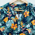 Ladies Three Quarter Sleeve Soft Floral Casual Tops From Levin. 