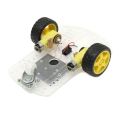 2WD Smart Robot Car Chassis Kit 2WD Multi-Functional 2WD Smart Robot Car Single Layer Acrylic Chassis Plate 26cm Kit Without Battery Holder For Arduinos Uno R3 Project Electrical Circuitry & Parts. 