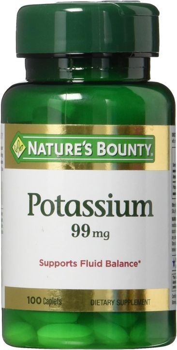 Nature's Bounty Potassium Gluconate 99mg- 100 Counts