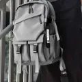 Zebra Fashionable Laptop Bag and Travelling Backpack Gray SZ005. 