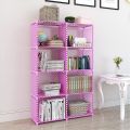 Double Row Bookshelf creative storage shelf Combination Shelf Floor Standing Bookcase. - book shelf.