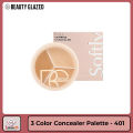 Beauty Glazed Softly 3 colors Concealer Palette. 