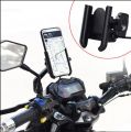 Mirror Motorcycle Mobile Phone Bracket Mountain Bike Aluminum Aloe Mobile Phone Holder Easy to Use and Maintain.