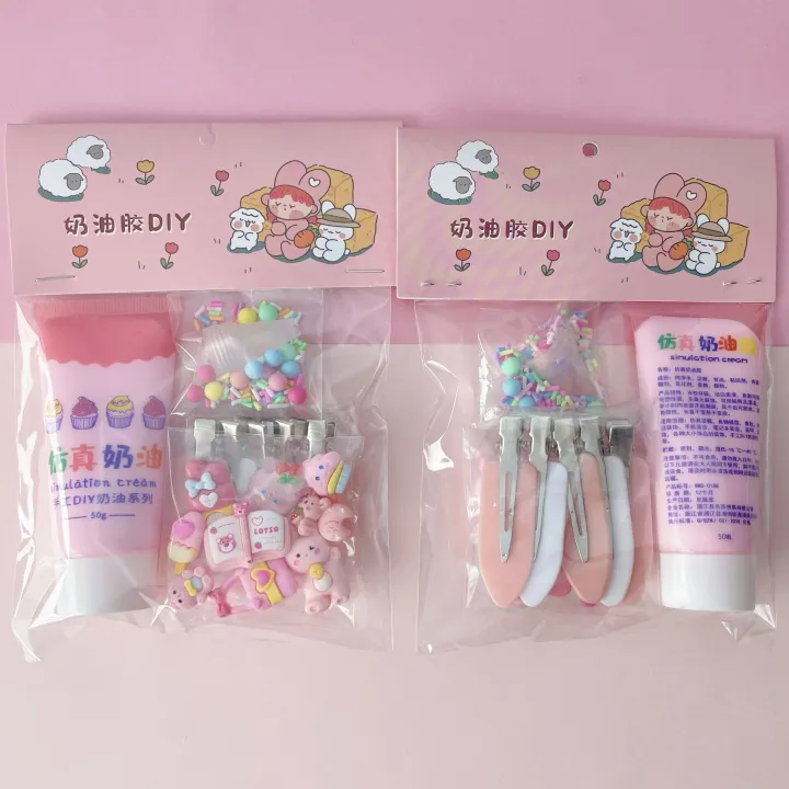 Cream%20Gum%20Kids%20Handmade%20DIY%20Hairpin%20Set%20Resin%20Accessories%20Girl%20Homemade%20Hair%20Accessories%20Material%20Pack%20-%20Image%202