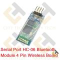 HC 06 Bluetooth Module Serial Port HC-06 Integrated Bluetooth Module Serial Port 4 Pin HC06 Board For Arduino Electronics Project. 