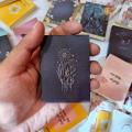 Flower black cover MINI Notebook (3.1"/2.3"size, 60sheet/120page. 