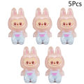 5Pcs Cartoon Cute Luminous Labubu Doll Micro Landscape Mobile Phone Mirrors DIY Resin Decoration Accessories Glow Toy. 
