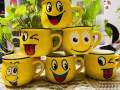 Emoji Ceramic Mug Coffee Tea Water Milk Yellow Color Cup Gift-1Pc - Add A Touch Of Fun To Your Beverage Enjoyment With This Emoji Ceramic Mug. 