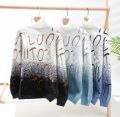 2023 New Fall Luxury Cashmere Turtleneck Mens Sweaters Thick Warm Personality Letter Sweater Men Harajuku Male Pullovers.