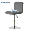 Waterproof Bar Stool Chair Cover Short Back Office Rotating Lift Chair Slipcover Elastic Seat Cover for Hotel Banquet Dining. 