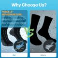Outdoor Waterproof Socks for Men Cold Weather Breathable Moisture Wicking Skiing Hiking Wading Camping Cycling Athletic Socks. 