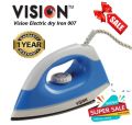 Vision Dry Iron Model Vis-Dei-007 Non-Sticky Coating Sole Plate 1150Watt - Iron Machine: Ironing Made Easy. 