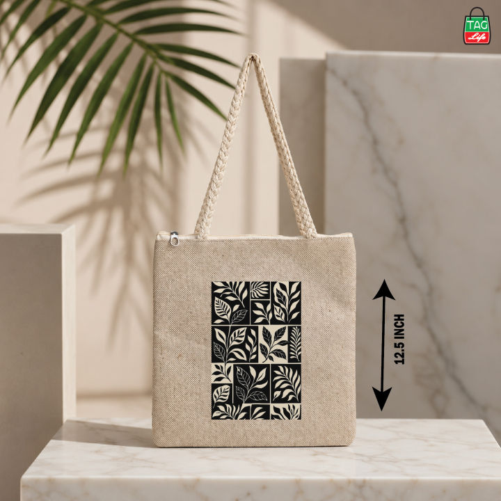 Tag%20Lifestyle%20Eco%20Friendly%20Fashionable%20Jute%20Tote%20Bag%20Shopping%20Bag/College/University%20Bag,%20Tote%20Bag,%20Jute%20Bag%20with%20Zipper%20-%20Image%209