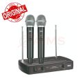 Ahuja AWM-495V2 Dual Hand Wireless Microphone with 2 Handheld Microphone. 