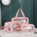 Waterproof Makeup Bag For Women Portable Transparent Cosmetic Organizer Travel Toiletry Storage Pouch. 
