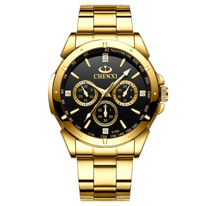 Men Watch Waterproof Sport Wristwatch for Men Stainless Steel Business Quartz Watch Fully Automatic