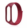 Mi Band 3, 4, 5, 6 Nylon Fabric Sport Strap with Hook-and-Loop Fastener, Comfortable Silicone Wristband for Daily Wear.