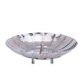 Adjustable Stainless Steel Steamer - Silver.