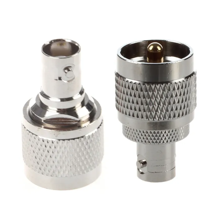 1Pcs N Type Male Jack To BNC Female Plug Straight Connector & 2Pcs RF Coaxial Coax Adapter BNC Female To UHF Male PL259