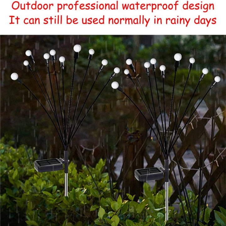5PCS%2010%20Head%20Solar%20Powered%20Firefly%20Lights,%2010%20LED%20Outdoor%20Waterproof%20Solar%20Starburst%20Swaying%20Garden%20Lights%20-%20Image%202