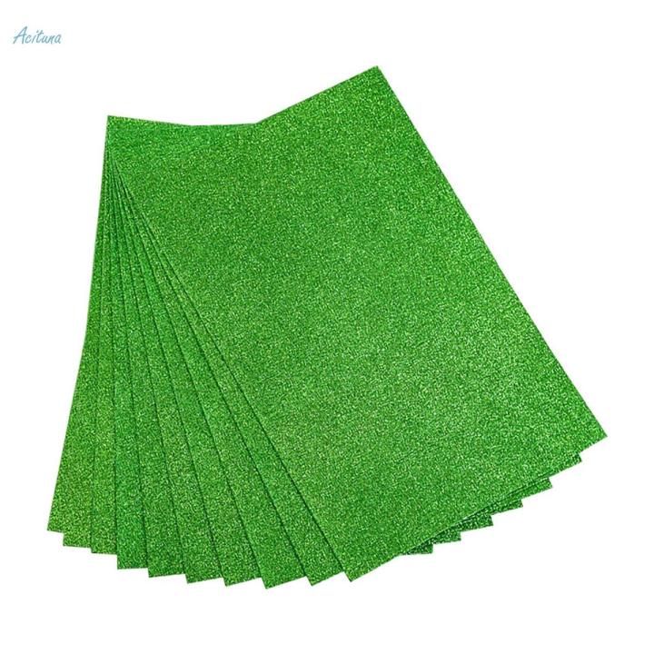 10x Craft Foam Sheets Glitter Origami Foam Sponge Paper for Artificial