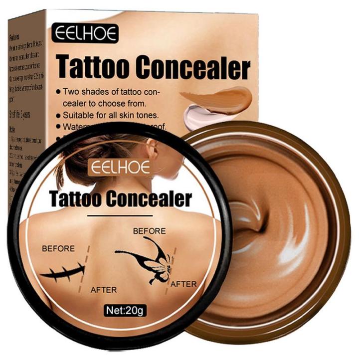 Tattoo Concealer 20g Waterproof Skin Concealer For Dark Spots Scars And More Tattoo Cover-Up Makeup Use On Body For Legs For Men