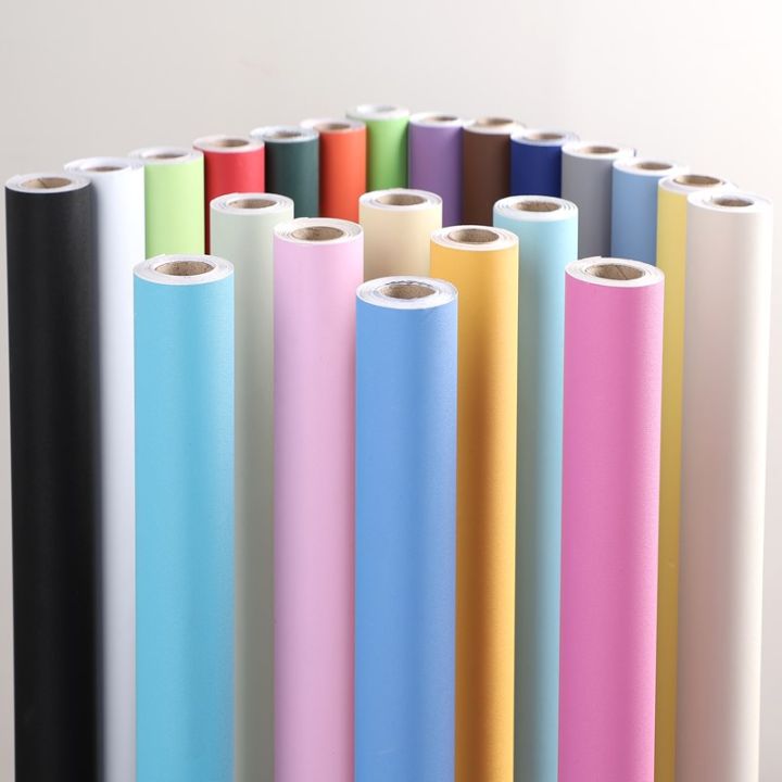 Solid%20Matt%20Vinyl%20Self%20Adhesive%20Wallpaper%20DIY%20Waterproof%20Wall%20Stickers%20Home%20Decor%20Films%20Living%20Room%20Kitchen%20Door%20Poster%20-%20Image%202