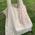 Patchwork Contrast Color Flower Print Shoulder Handbags Fashion Y2k Underarm Bag High-capacity Women All Match Canvas Tote Bags.
