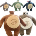 Tiny Head Teddy bear Pillow Stuffed Small Head Big muscle Body Raccoon Frog Elephant Boyfriend Hug Pillow Chair Cushion birthday.