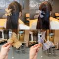 Korean tassel hairpin, pearl pendant, shark clip on the back of the head, internet celebrity fishtail hairpin, mesh bow tie clip for women.