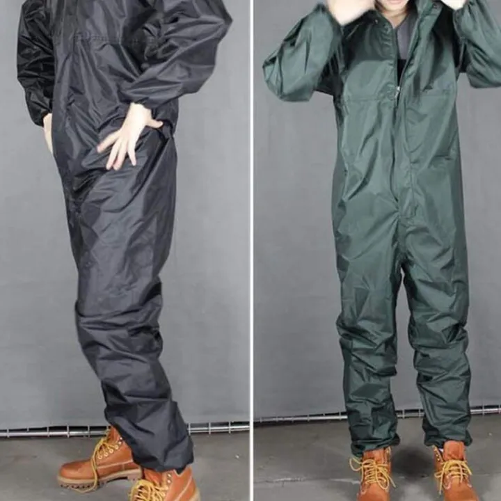 Durable%20Fashion%20Motorcycle%20Raincoat%20/Conjoined%20Raincoat/Overalls%20Men%20and%20Women%20Fission%20Rain%20Suit%20Rain%20Coat%20Size%20XL%20Black%20-%20Image%204