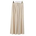 Miyake Pleated Wide-Leg Pants for Women 2022 Summer New Loose Slim Fit Casual Western Style Straight Comfortable Elastic Pants. 