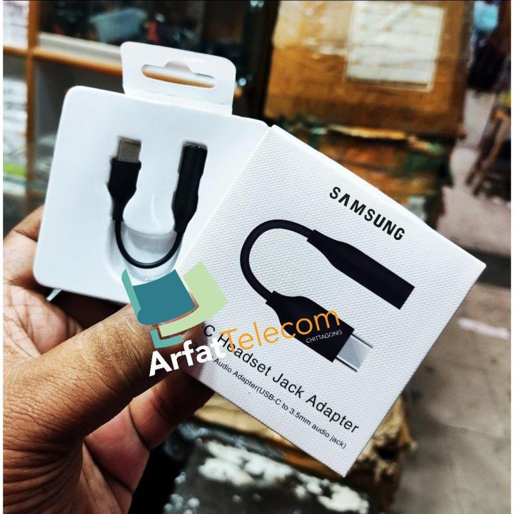 Samsung Adapter Dongle Converter USB-C Headset Adapter Type-C to  Audio Jack