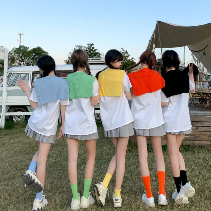 Korean%20Style%20Shawl%20Girlfriends%20Clothes%204%20PCs%20Set%20Sisters%20Outfit%20Business%20AttirejkTravel%20Photography%20Group%20Clothes%20Funny%20College%20Style%20-%20Image%203