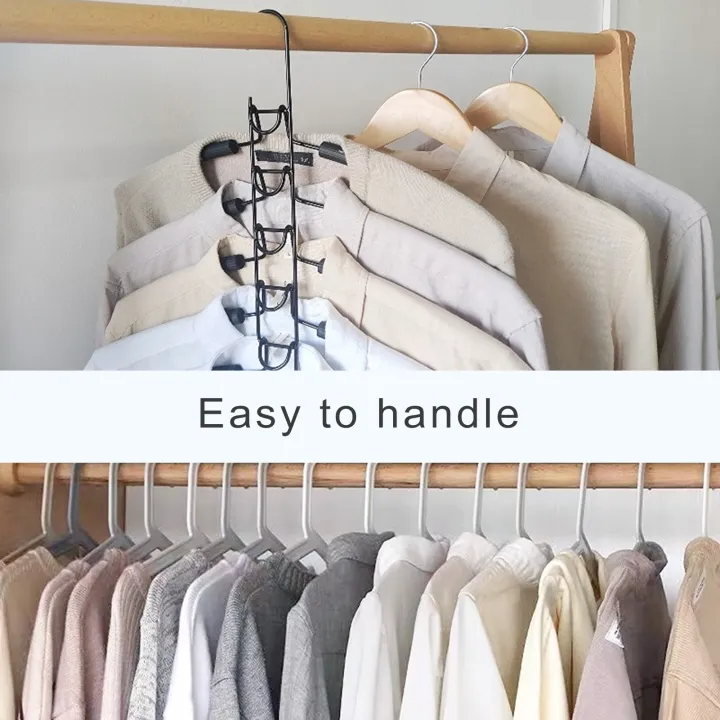 Clothes%20Hanger%20Organizer%205-in-1%20Multi-layer%20Anti-slip%20Clothing%20Hanger%20for%20Space%20Saving%20Closet%20Organization%20Perfect%20for%20Shirts%20Dresses%20Sweaters%20Closet%20Storage%20Racks%20-%20Image%203