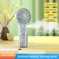 New Handheld Mini Air Conditioner USB Rechargeable Portable Humidifying Fan Low Noise Home Office With Spray Small Fan.