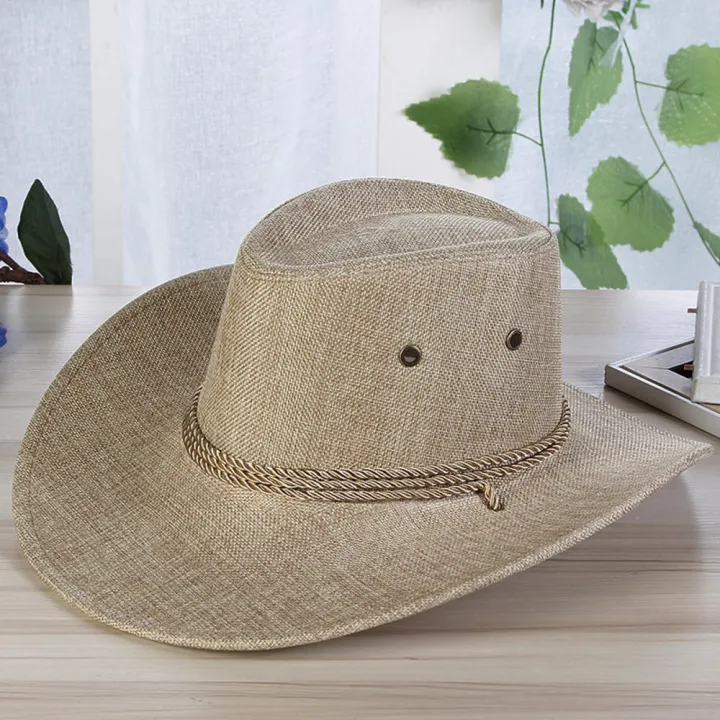 Wide%20Brim%20Cowboy%20Hat%20Protective%20Sunscreen%20Unisex%20Sheriff%20Cap%20Adjustable%20Wind%20Rope%20Western%20Hat%20for%20Horseback%20Riding%20Fishing%20-%20Image%205