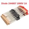 50Pcs- Diodes 1N4007 1N-4007 40071000V 1A General Purpose Rectifier Diode. 