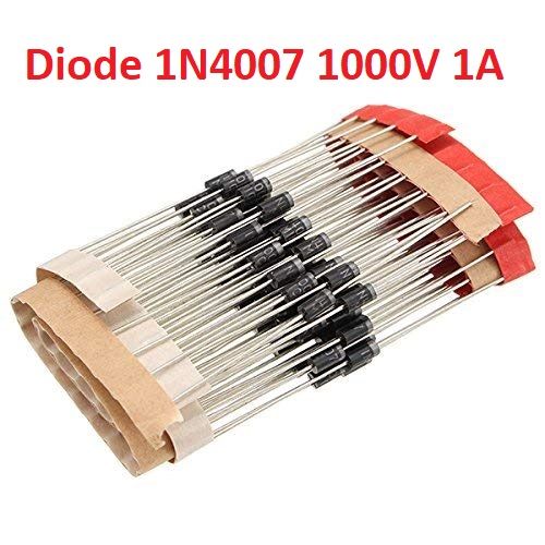 50Pcs- Diodes 1N4007 1N-4007 40071000V 1A General Purpose Rectifier Diode