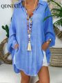 Long Sleeve Oversize Linen Shirt Women White Button Down Shirt Loose Casual Cotton Blouse Womens Tops and Blouses Shirts Blusas. 