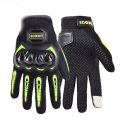High Quality Full Finger Screen Touch SUOMY Hand Gloves For Biker. Neon color.
