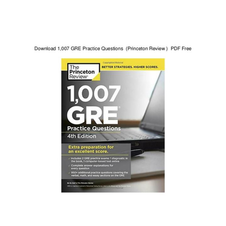 1,007 GRE Practice Questions, 4th Edition by The Princeton Review