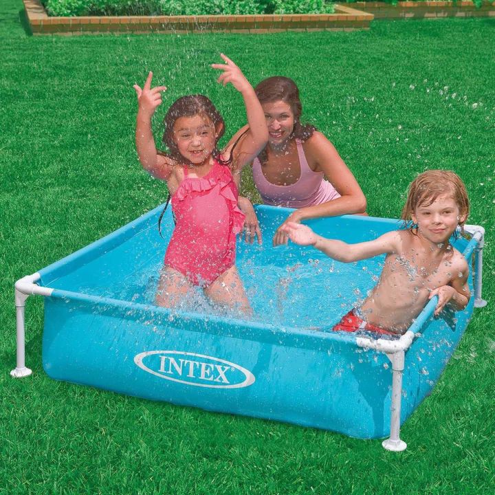Intex%20Mini%20Frame%20Pool%20%7C%20Dimensions%20:%20122%20x%20122%20x%2030%20cm%20%7C%2020%20Gauge%20Vinyl%20Wall%20%7C%2010%20Gauge%20Vinyl%20Floor%20%7C%20Metal%20Steel%20Frame%20-%20Image%202