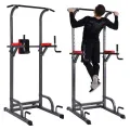 Chin up and dip Station ab tower full body workout power tower - Fitness Mart. 