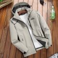 Jacket Men Waterproof Hooded Breathable Casual Jacket Spring Autumn Outwear Windbreaker Tourism Mountain Raincoat 7XL Clothing.