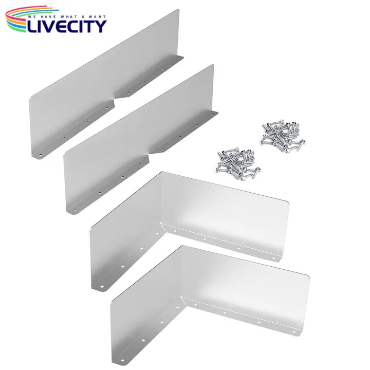 Gutter%20Valley%20Splash%20Guard%20Easy%20Install%20Gutter%20Valley%20Splash%20Guards%20with%20Screws%20Effective%20Rain%20Diverter%20for%20Roofing%202/4pcs%20Set%20Gutter%20Splash%20Guard%20-%20Image%203