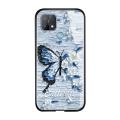 TA for OPPO A15 A15S A35 Back Cover Luxury Oil Painting Butterfly Tempered Glass Phone Case for Gril. 